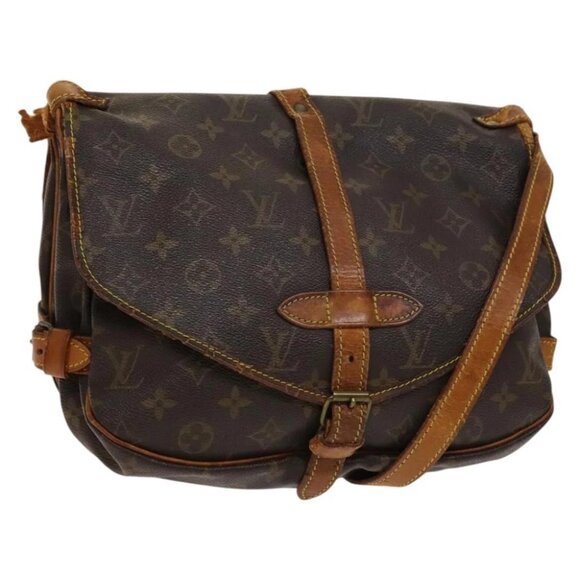 LOUIS VUITTON Monogram Saumur 30 Shoulder Bag M42256 LV Auth bs28820 - Picture 1 of 15